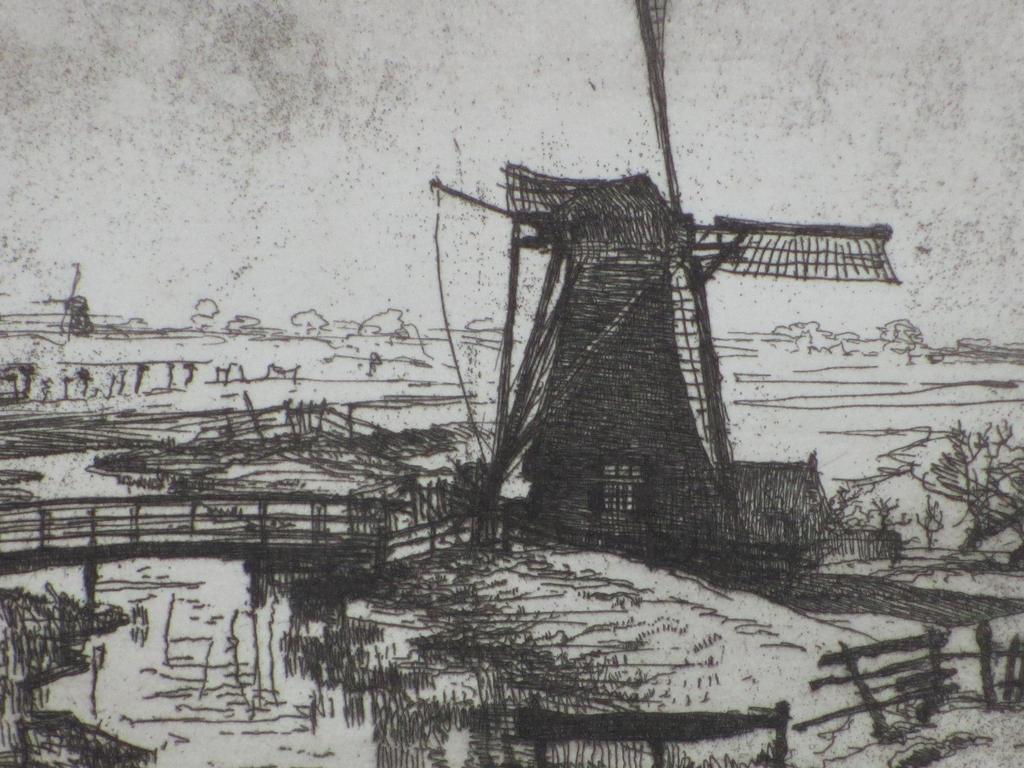 Frederika Broeksmit, Ets, Polderlandschap met molens kopen? Bied vanaf 1!