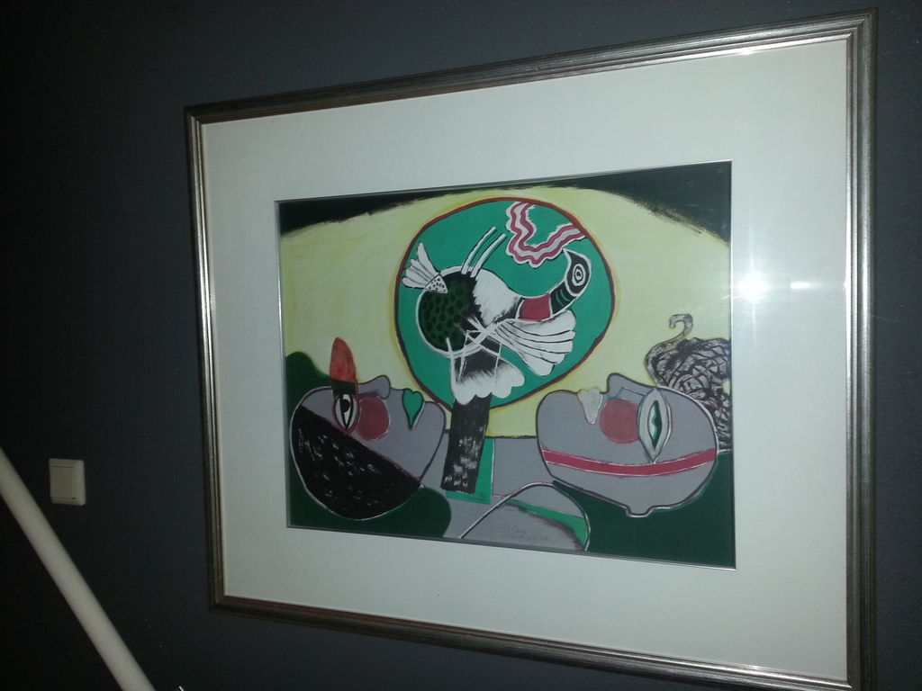 Prachtige Corneille (groot), Litho 39/200, luxe ingelijst ('81); hand gesigneerd kopen? Bied vanaf 325!
