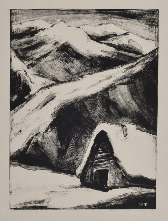 Aart van Dobbenburgh: Litho - Bergweg - 1924 kopen? Bied vanaf 45!