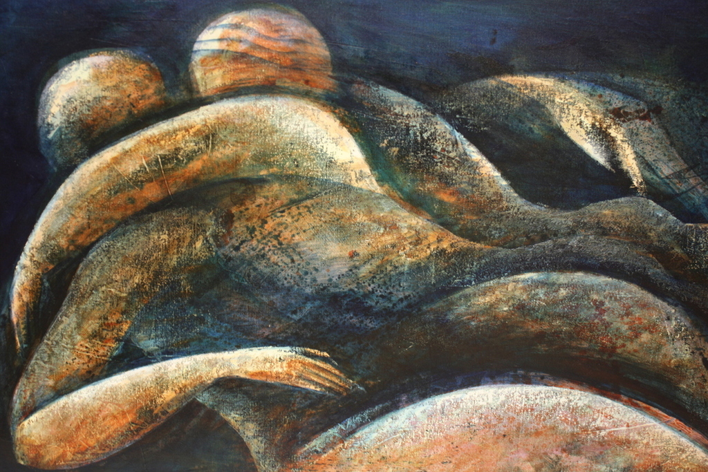 Frits van Eeden (Tilburg 1944-   Together / Samen (1981)  150 x 100  kopen? Bied vanaf 1400!