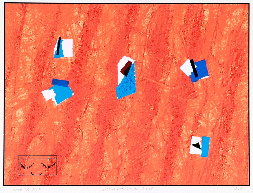 Co Westerik - Kijken met je ogen dicht - Gesigneerde zeefdruk - 2008 verkocht voor € 65!