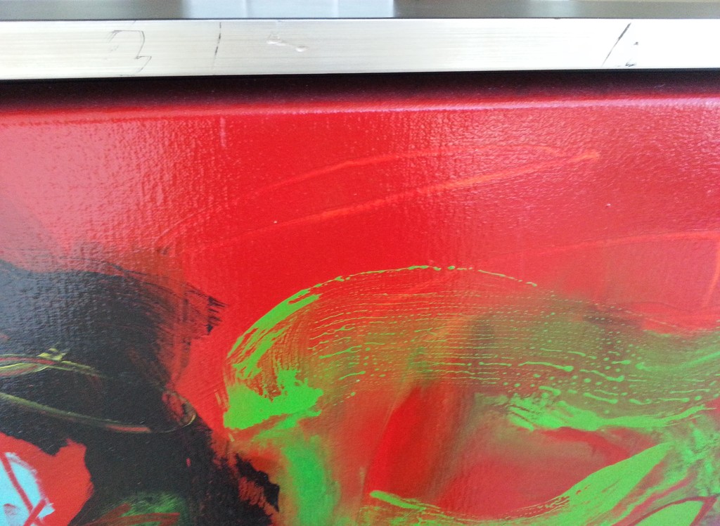 PIETER VERMEULEN - Acryl op linnen - "Tafelschikking I" - Gesigneerd - 2003 kopen? Bied vanaf 200!