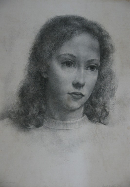 Aart van Dobbenburgh - "Joods meisje" - litho uit 1942 verkocht voor € 49!