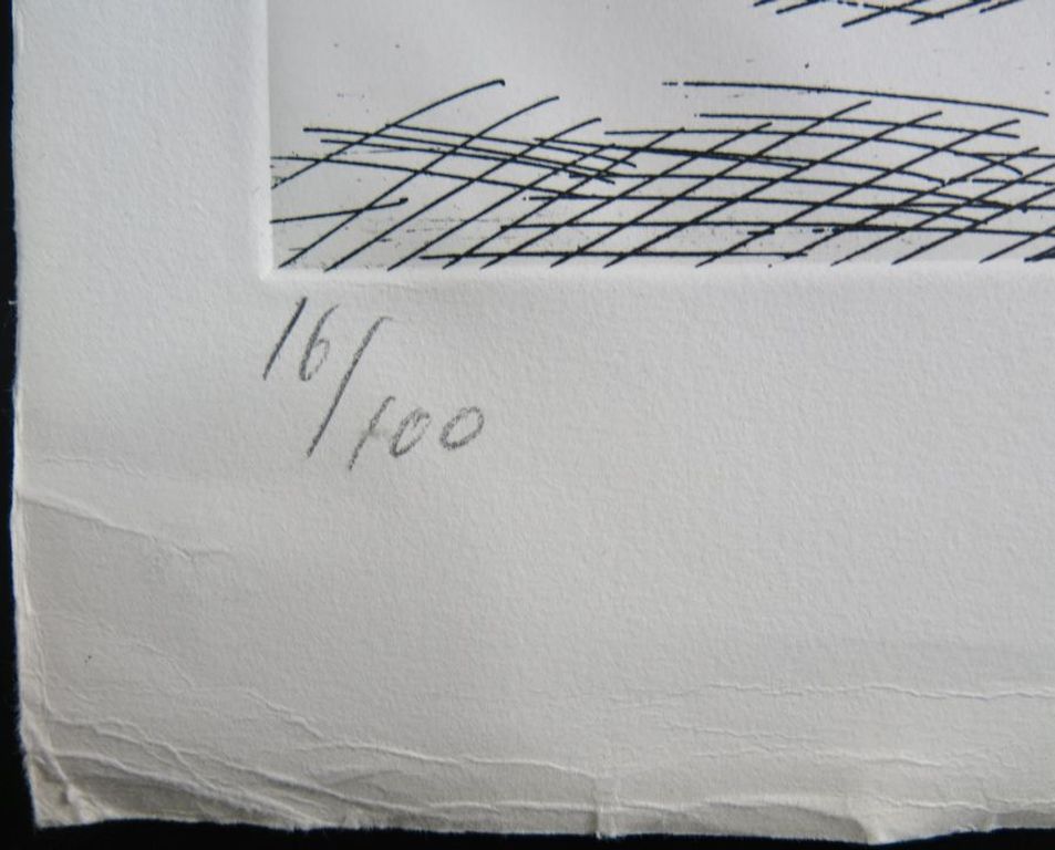 Jan Sierhuis: Grote ets, Zonder titel (man en vrouw in klassieke omgeving) kopen? Bied vanaf 1!