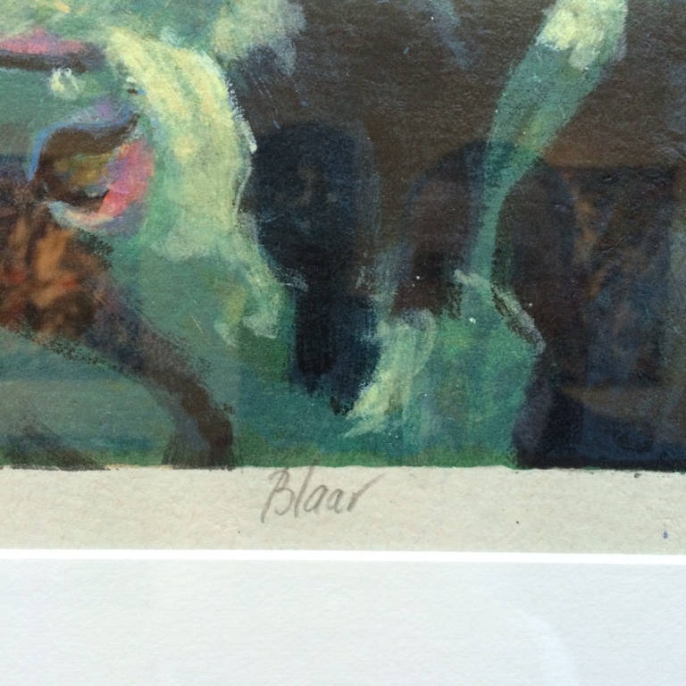 Theo Onnes, zeefdruk met lijst, Titel  kopen? Bied vanaf 50!