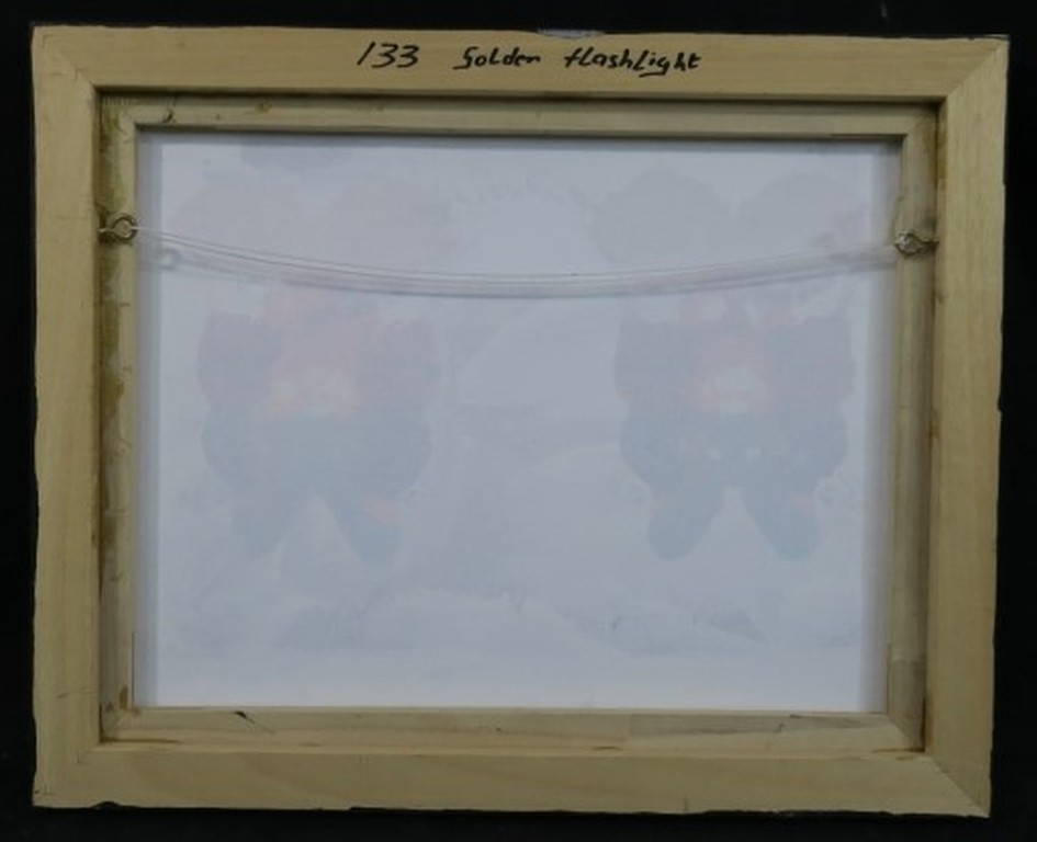 Franca Muller Jabusch: Gemengde techniek op doek, Golden flashlight - Ingelijst kopen? Bied vanaf 100!