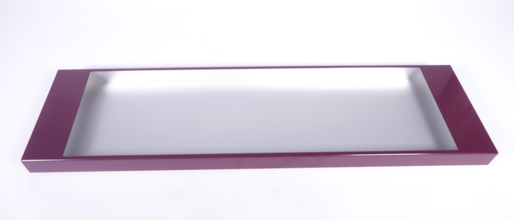 Marcel Wanders: Aluminium dienblad met paarse omranding kopen? Bied vanaf 20!