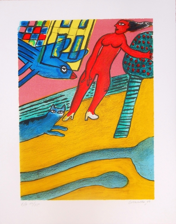 Corneille : compositie 1 (mooie litho) verkocht voor € 131!