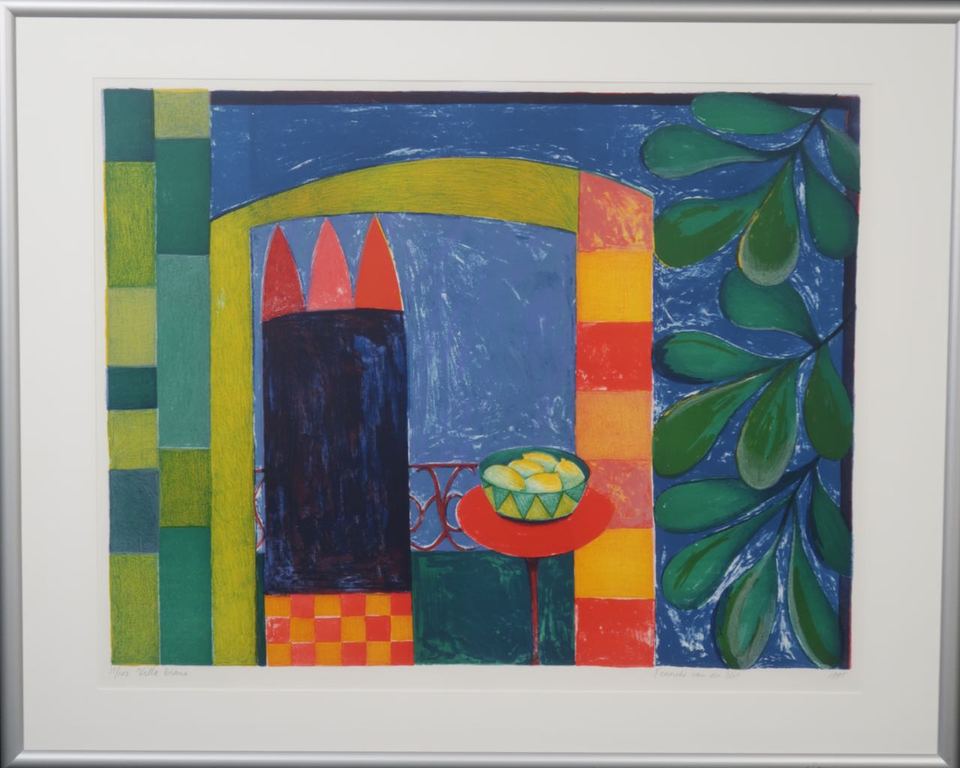Fenneke van der Elst: Litho, Villa Diana - Ingelijst (Groot) kopen? Bied vanaf 1!