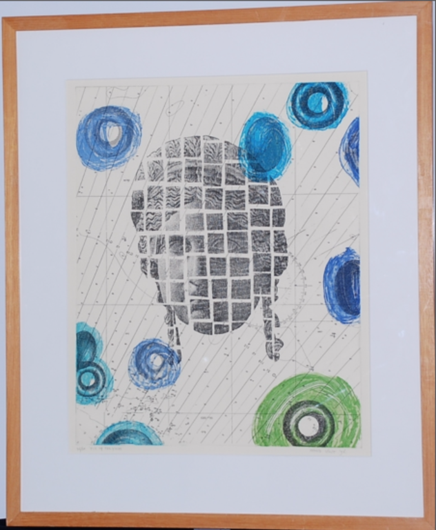 Harald Vlugt: Ets, Pick up her pieces -Ingelijst kopen? Bied vanaf 35!