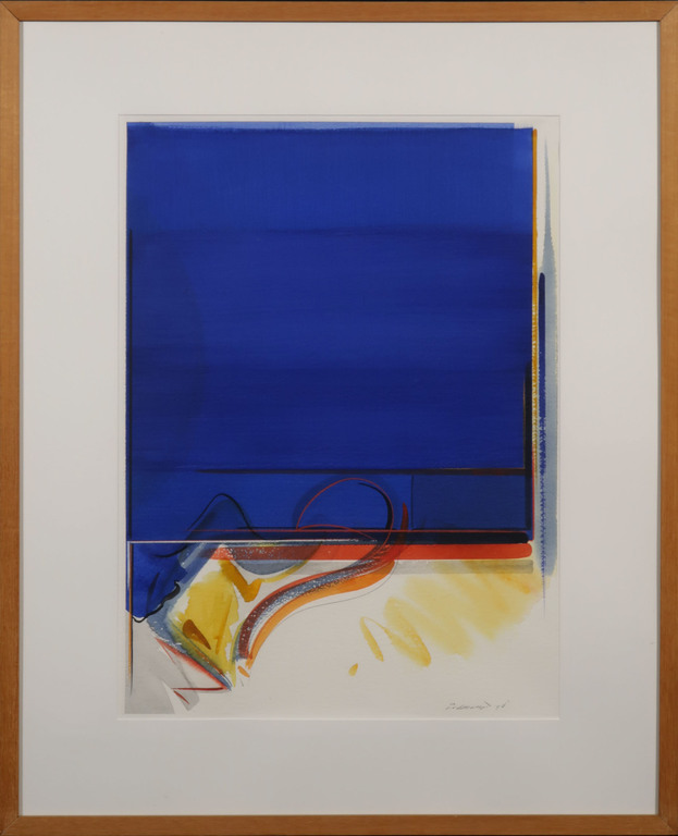 Peter van Drumpt: Aquarel, Zonder titel - Ingelijst verkocht voor € 45!