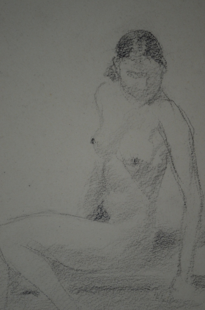 Charles Haak (1896-1969) naakt-studie 1936 20x14 kopen? Bied vanaf 10!