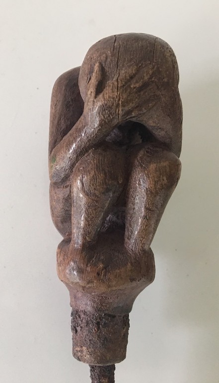 Antieke Indonesische (Lombok) Houten Kalkspatel  kopen? Bied vanaf 20!