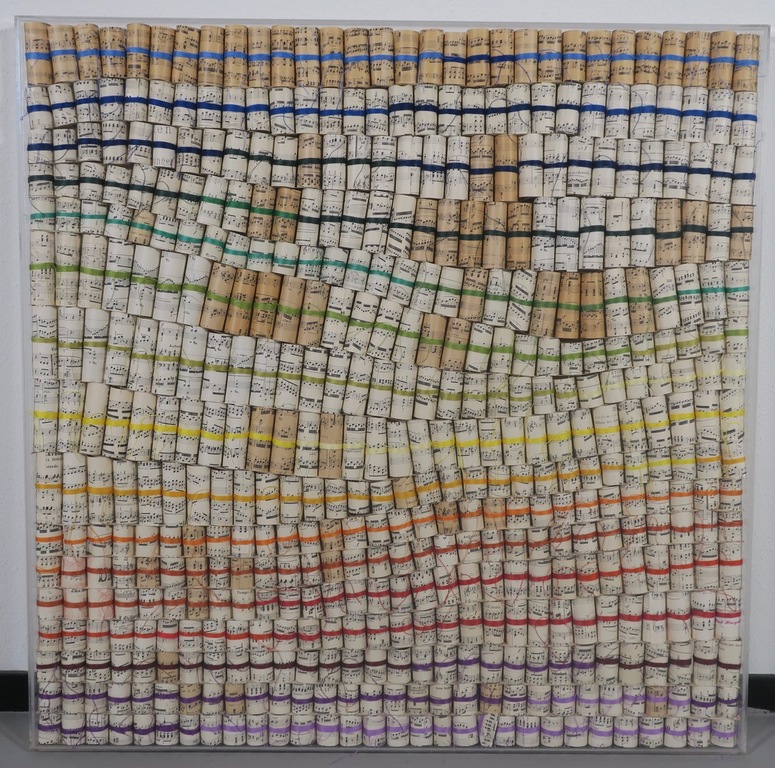 Stef Kreymborg: Bladmuziek en garen, Ingewikkelde muziek II - Ingelijst kopen? Bied vanaf 250!