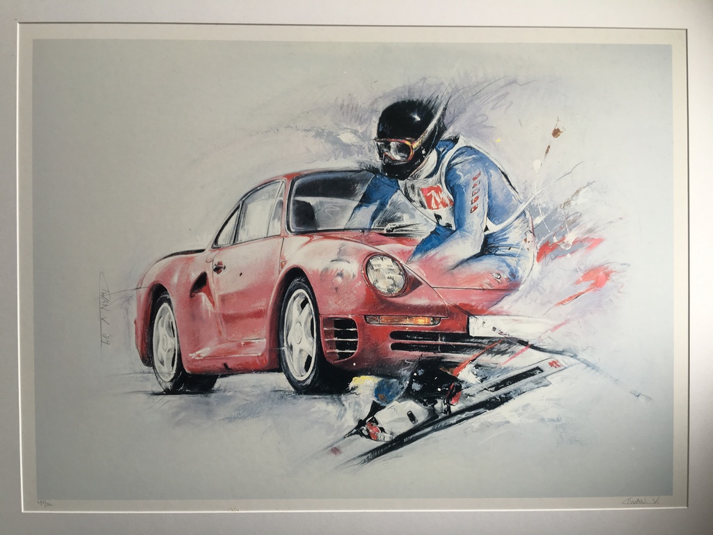 Prachtige sport litho van den Vorstenbosch kopen? Bied vanaf 50!