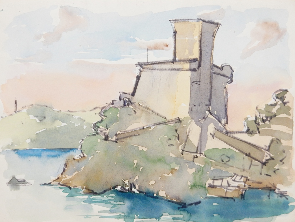 Gras Heyen (1917-1988) - Twee aquarellen kopen? Bied vanaf 75!