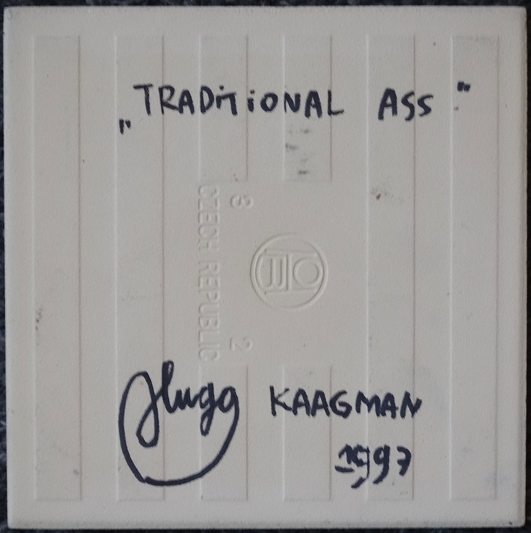 Hugo Kaagman - Traditional Ass - Keramiek Tegel (Handgesigneerd 1997) in doos kopen? Bied vanaf 29!