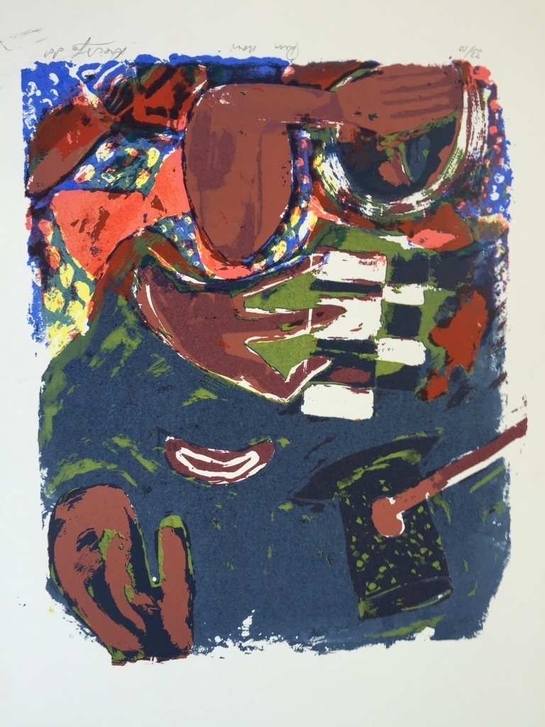 John Lie A Fo   1 originele zeefdruk / Litho gesigneerd kopen? Bied vanaf 1!