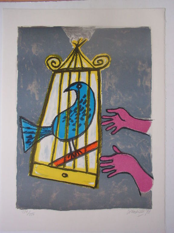 Corneille  - lithografie  -  ZT  -  oplage 150 kopen? Bied vanaf 150!