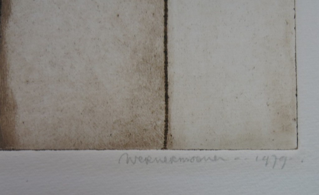 Werner Moonen: Ets, Zonder titel kopen? Bied vanaf 1!