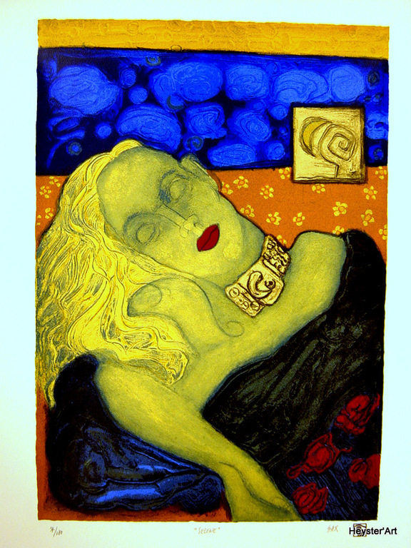 Hans Bax - zeefdruk - Selene - godin van de nacht kopen? Bied vanaf 79!