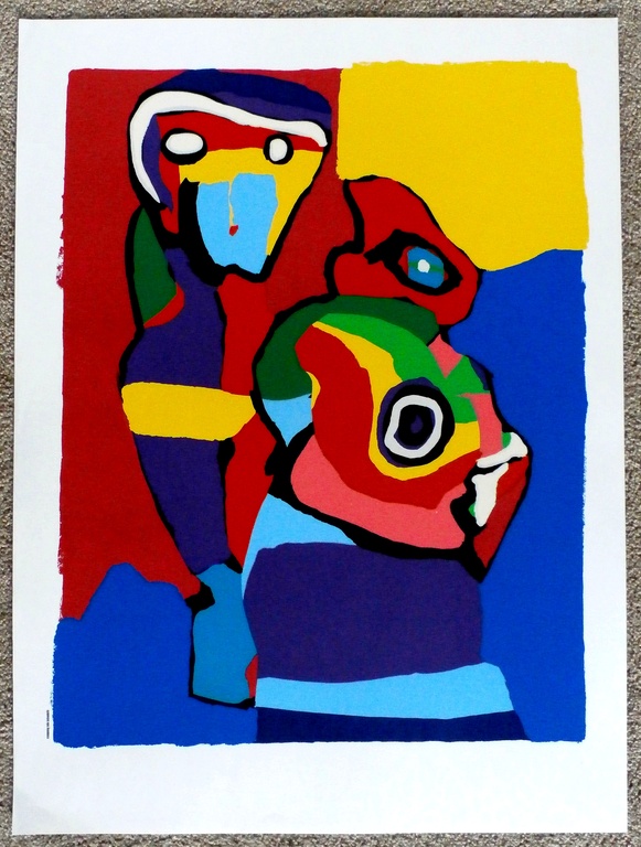 Karel Appel - zeefdruk: Heads - 1973 kopen? Bied vanaf 425!