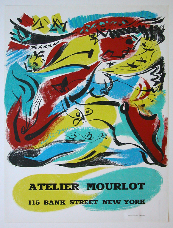 Andre Masson, kleurenlithografie, 1975 - Mourlot verkocht voor € 45!