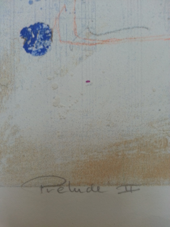 Ron van der Werf, zeefdruk op papier, titel:" Prelude II" kopen? Bied vanaf 40!