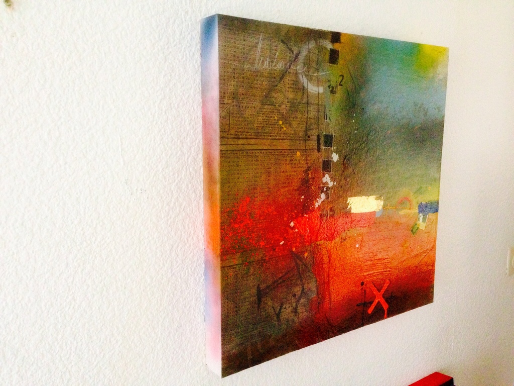 Theo koster, schilderij gemengde techniek . Titel travelling 1 kopen? Bied vanaf 1!