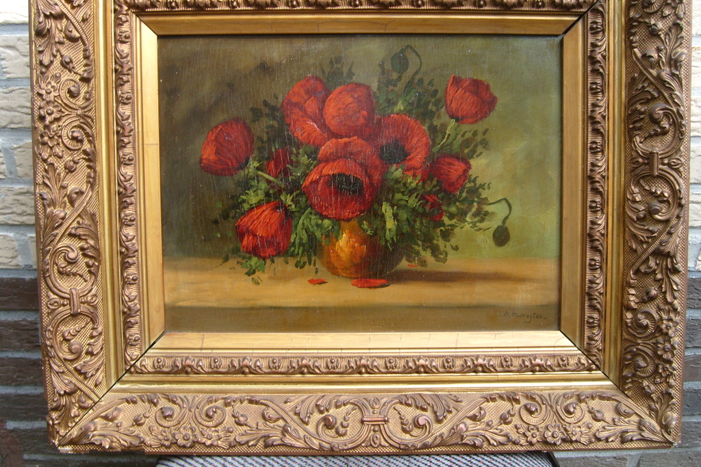 Henriëtte Rosina Dorothea Hubregtse-Lanzing, stilleven verkocht voor € 75!