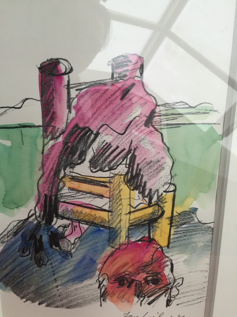 JAN SIERHUIS mooie origele aquarel Titel: De Stoel kopen? Bied vanaf 1!