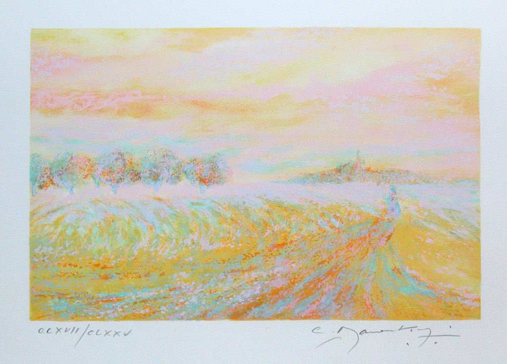 Claude Manoukian, ‘Impression jaune‘,  lithografie handgesigneerd kopen? Bied vanaf 20!