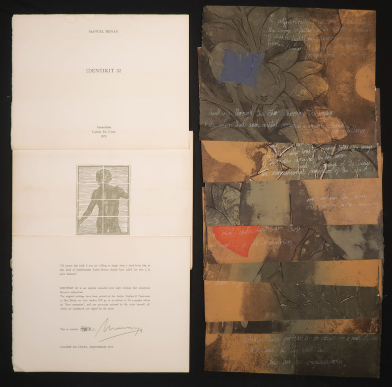 Manuel Menan: 8x Ets in bijbehorende map, Identikit 32 kopen? Bied vanaf 80!