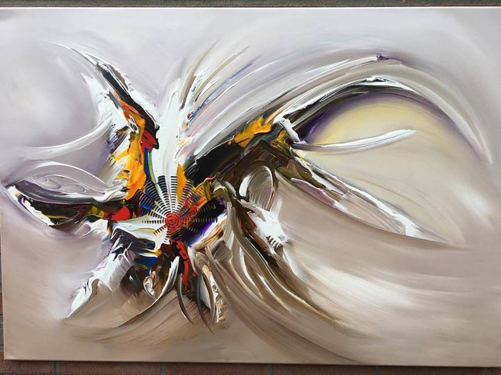 Gena - Abstract - Acrylverf op doek - 2017 - Gesigneerd kopen? Bied vanaf 150!