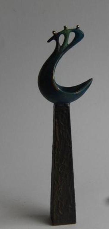 Verbronsde sculptuur   * Op de voorste golf *    kopen? Bied vanaf 19!