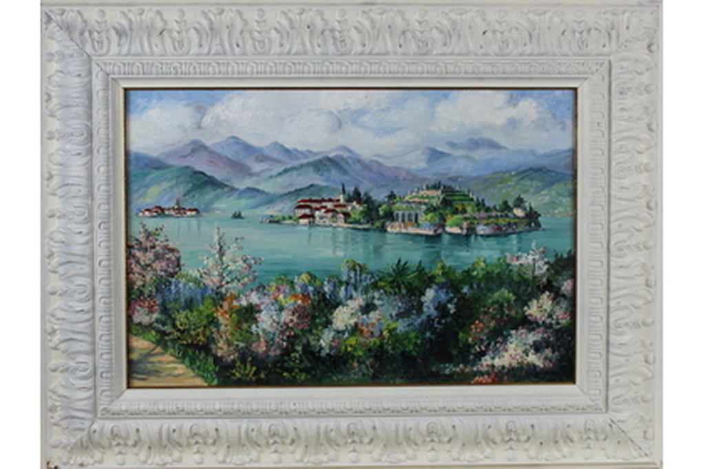 Kelderman, olieverf op board,  mediterraans landschap kopen? Bied vanaf 100!