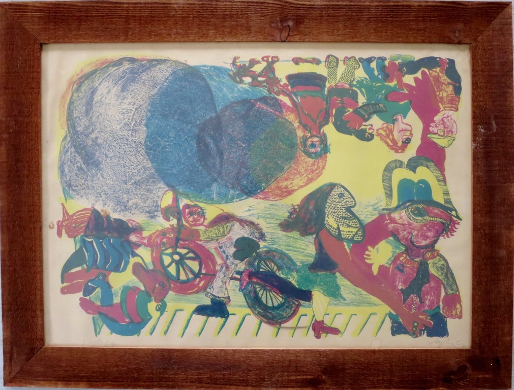 Jacqueline de Jong (1939) - litho prent 190 - 1967 kopen? Bied vanaf 30!