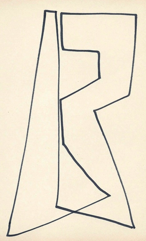 Siep van den Berg : compositie B (encre de chine, originele tekening) kopen? Bied vanaf 1!