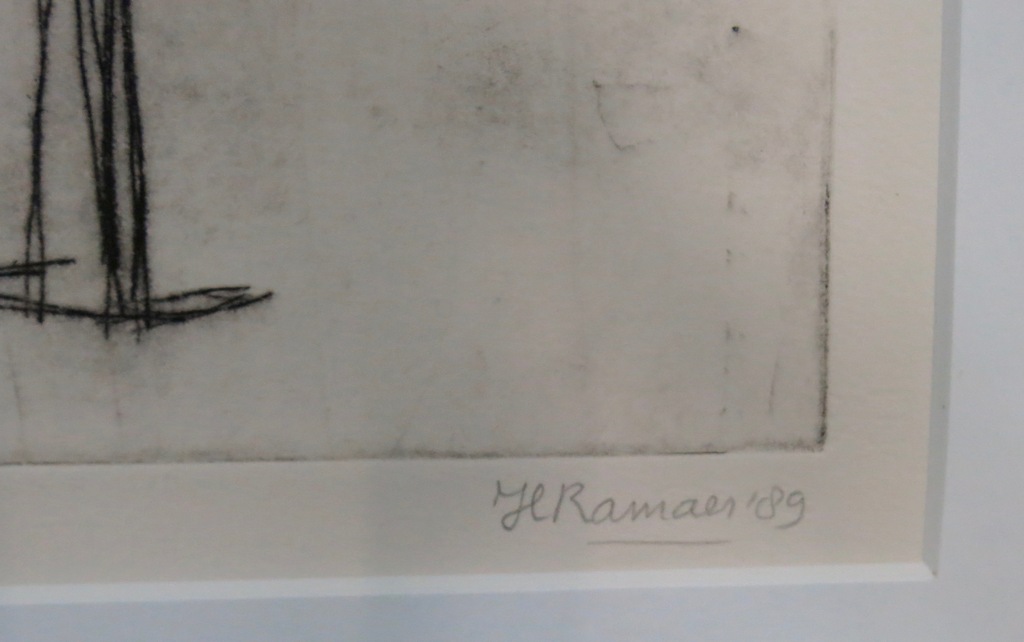 Hanny Ramaer: Ets, Dierlijk -Ingelijst kopen? Bied vanaf 35!