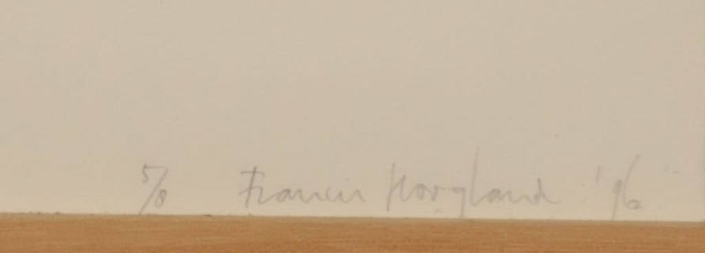 Francis Hoogland: Houtsnede, Z.T. - Ingelijst kopen? Bied vanaf 35!