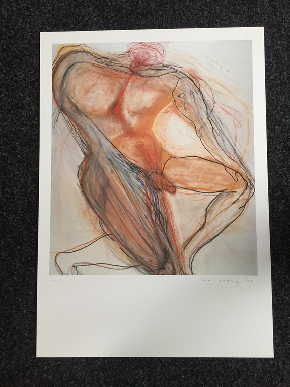 HANS ABBING Originele zeefdruk voor het Aids fonds kopen? Bied vanaf 1!