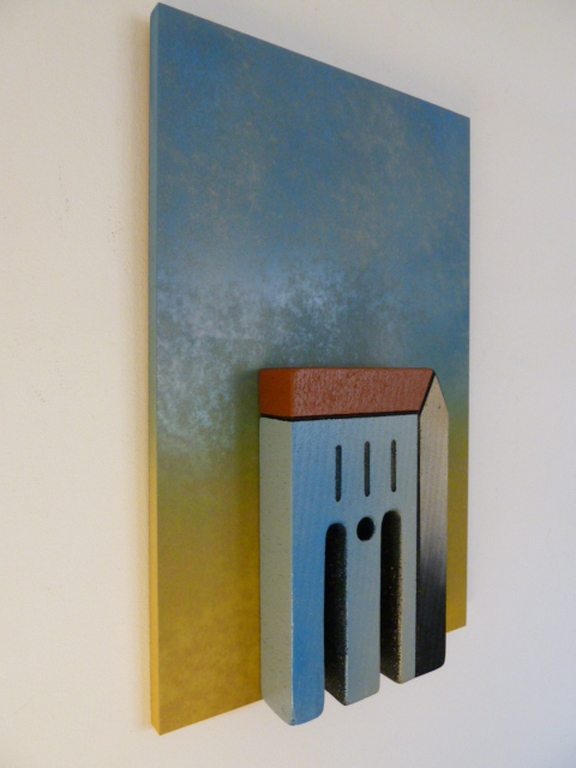 Kunstenaar onbekend - Stenen relief op paneel - Mediterraans aanzicht kopen? Bied vanaf 1!