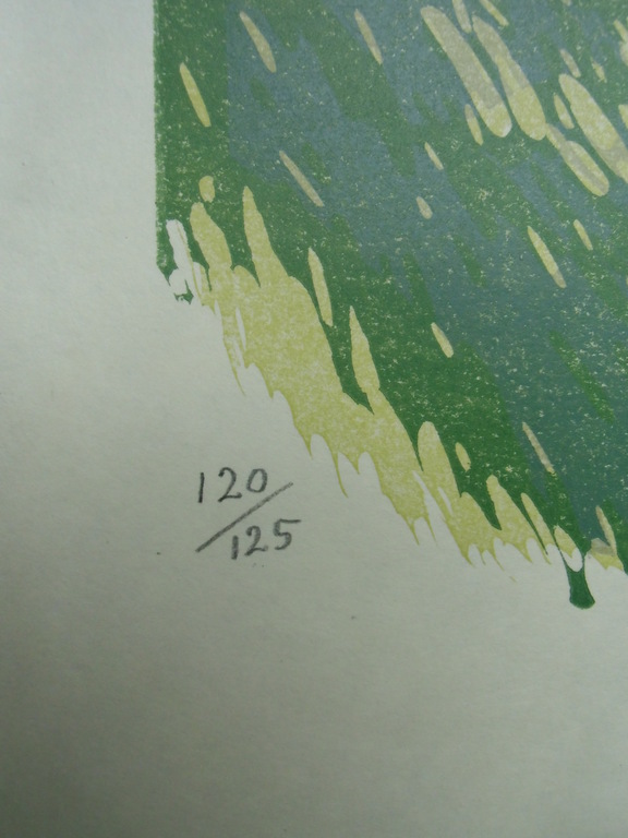 PAARDEN IN EEN STORMACHTIG LANDSCHAP  /// KLEURENLINOSNEDE VAN ENGELIEN REITSMA kopen? Bied vanaf 60!