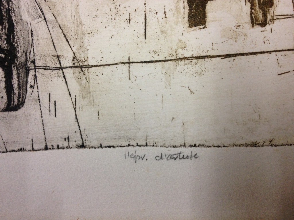 Ru van Rossem, kleurenlitho, Bedoeinenvrouwen op weg naar de markt (Israël)",'65 kopen? Bied vanaf 49!