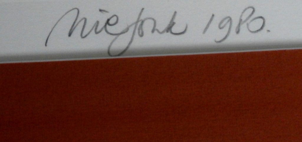 Nic Jonk - ingelijste zeefdruk: vrouwelijk naakt - 15 jaar beeldentuin Nic Jonk kopen? Bied vanaf 75!