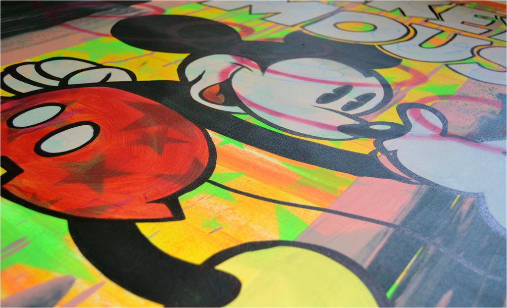 Dillon Boy, Mouse Pride, uniek origineel werk op groot doek, COA, 2015 kopen? Bied vanaf 900!