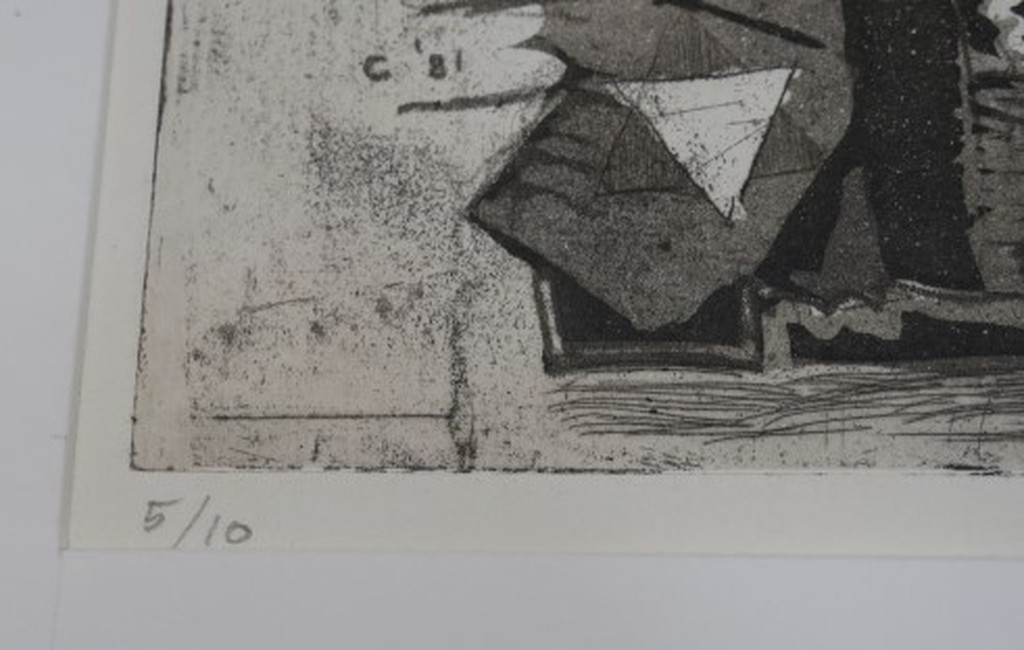 Cor van Haasteren: 2x Ets, Bach en Goethe kopen? Bied vanaf 35!