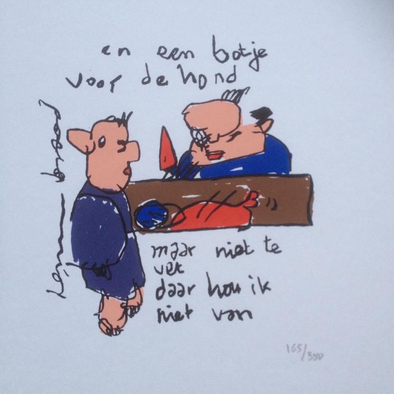 Herman Brood - Zeefdruk verkocht voor € 51!