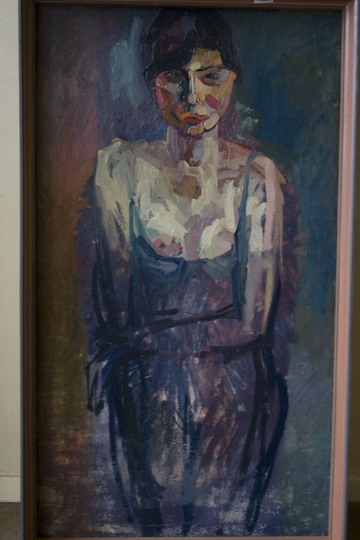 Wijnand van Lieshout, olieverf op paneel,  verkocht voor € 190!