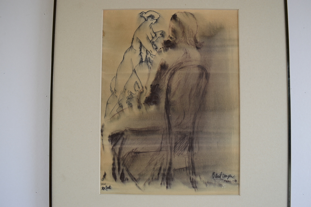 Cees Bantzinger (1914-1985) naakt, inkt-tekening 1970 23 x 31 ( 40x50) kopen? Bied vanaf 30!